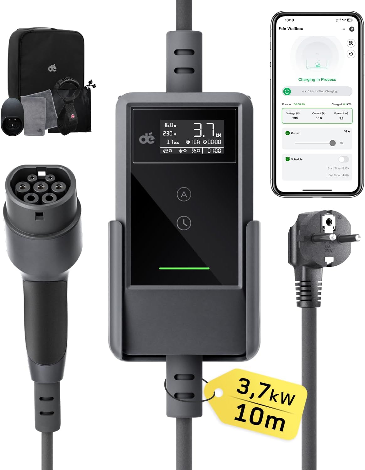 dé 3,7 kW App 10 m